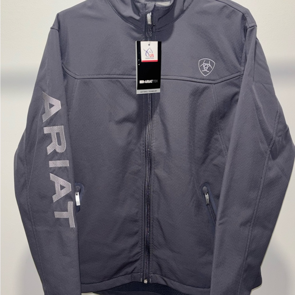 Ariat Softshell Jacket Wind and Water Resistant Gray Women's XL